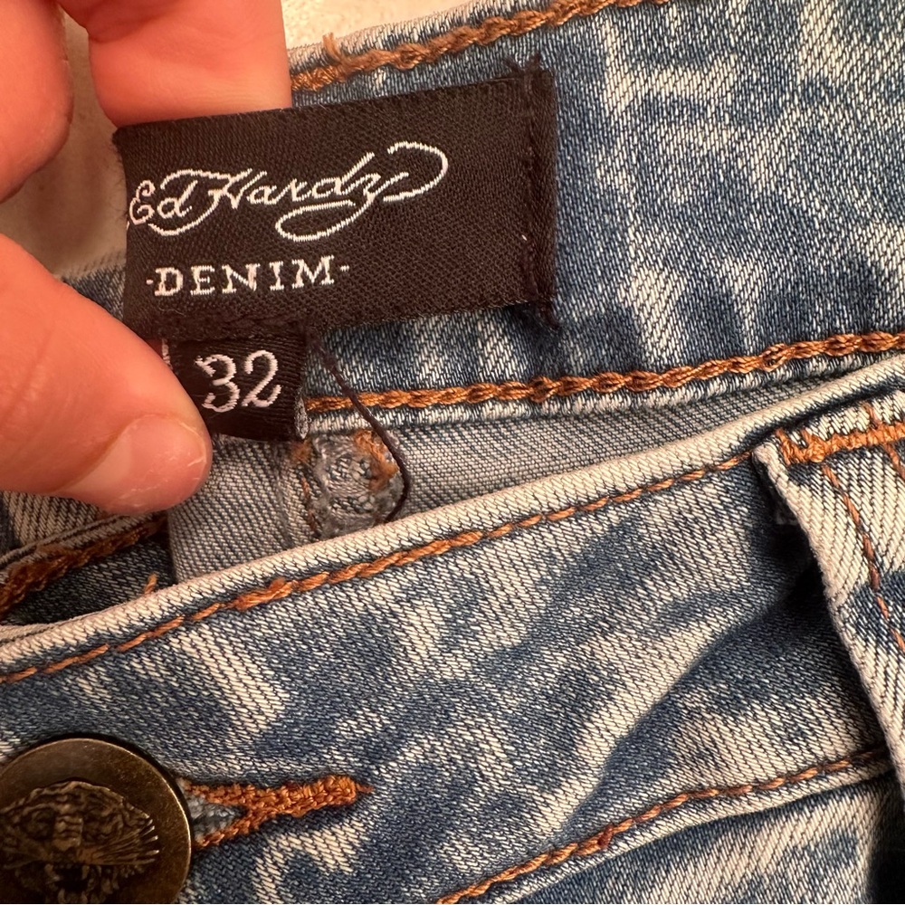 Ed Hardy Women's Blue Denim Jeans